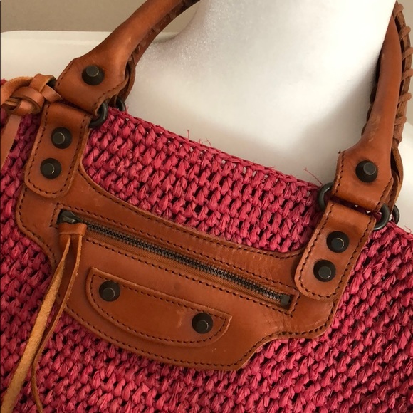 SOLD!!🚫 Balenciaga raffia tote bag - Picture 3 of 8